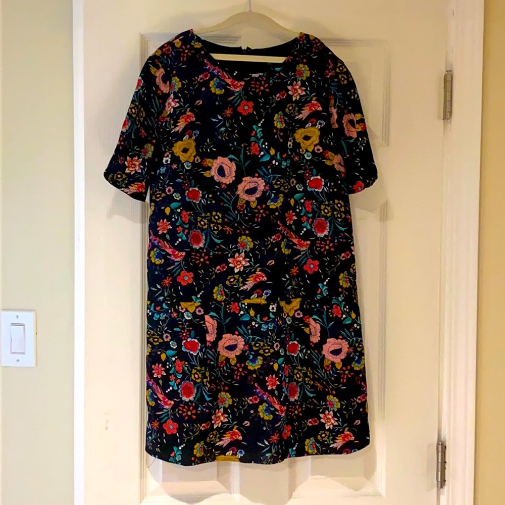 Lucca black floral dress